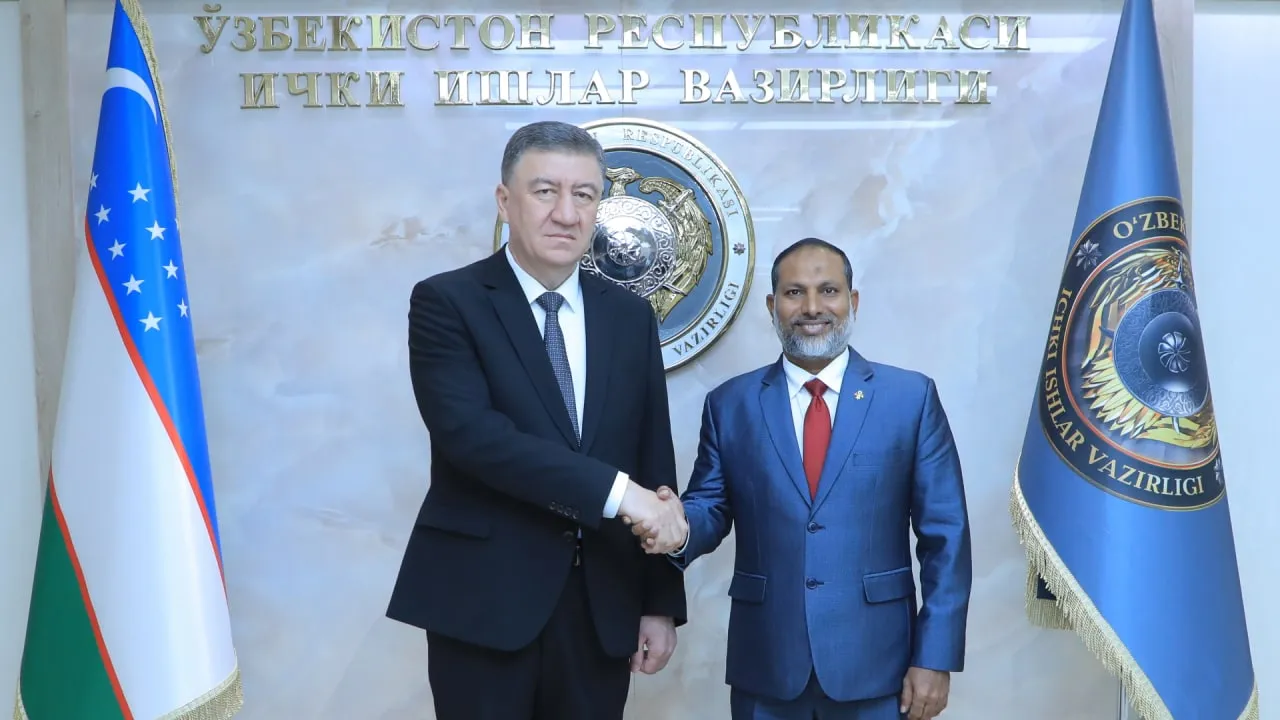 
											
											Maldiv ichki ishlar vaziri O‘zbekistonga keldi
											
											