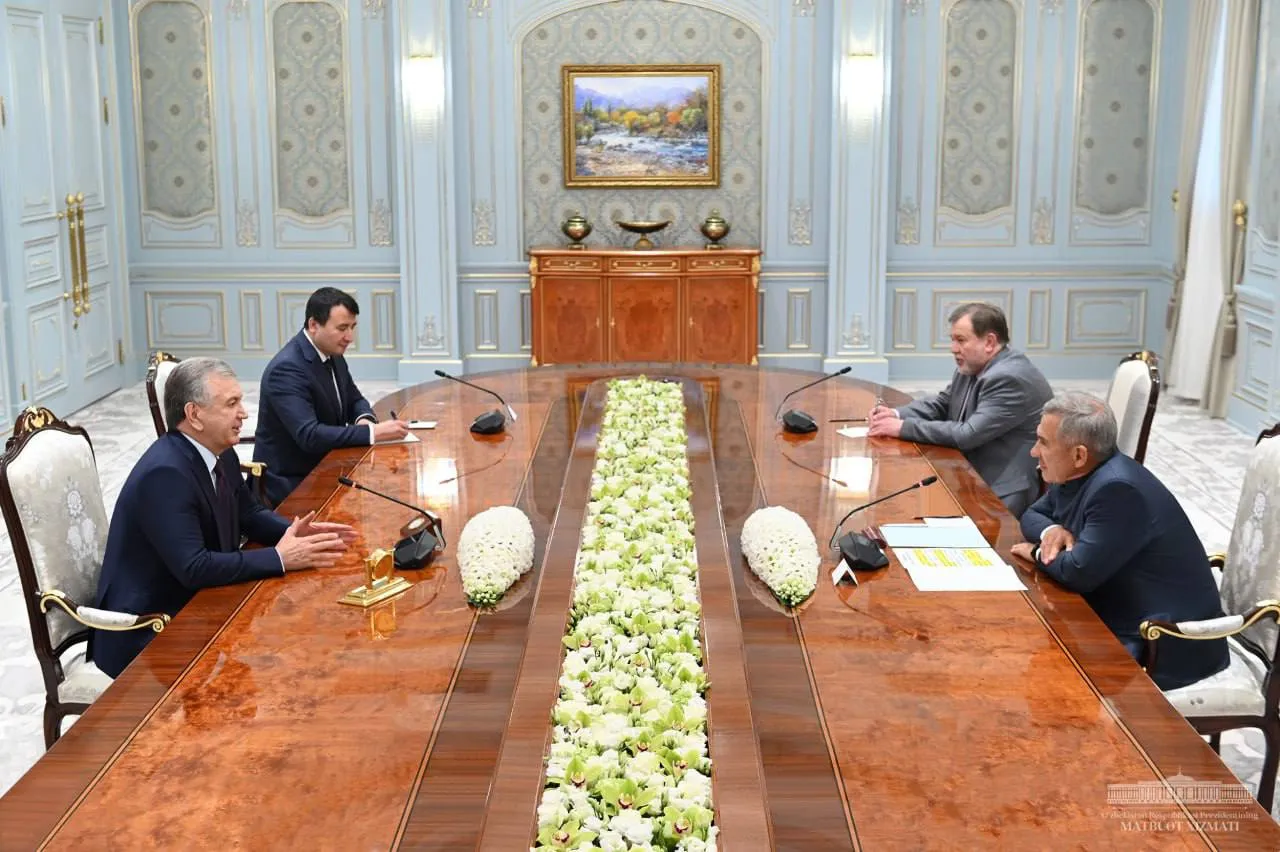 
											
											Shavkat Mirziyoyev Tatariston prezidentini qabul qildi
											
											