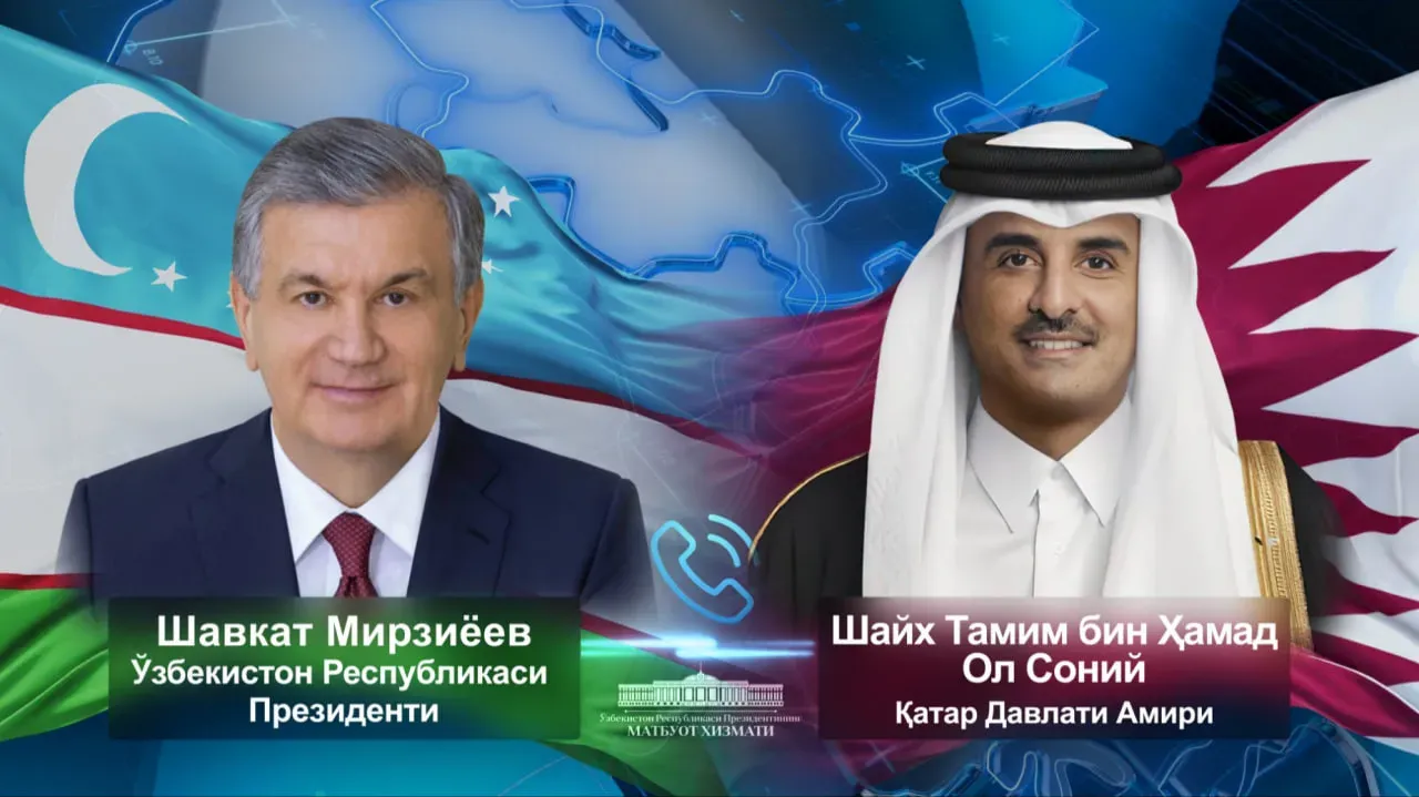 
											
											Qatar Amiri Shavkat Mirziyoyevni saylovdagi g‘alabasi bilan qutladi
											
											