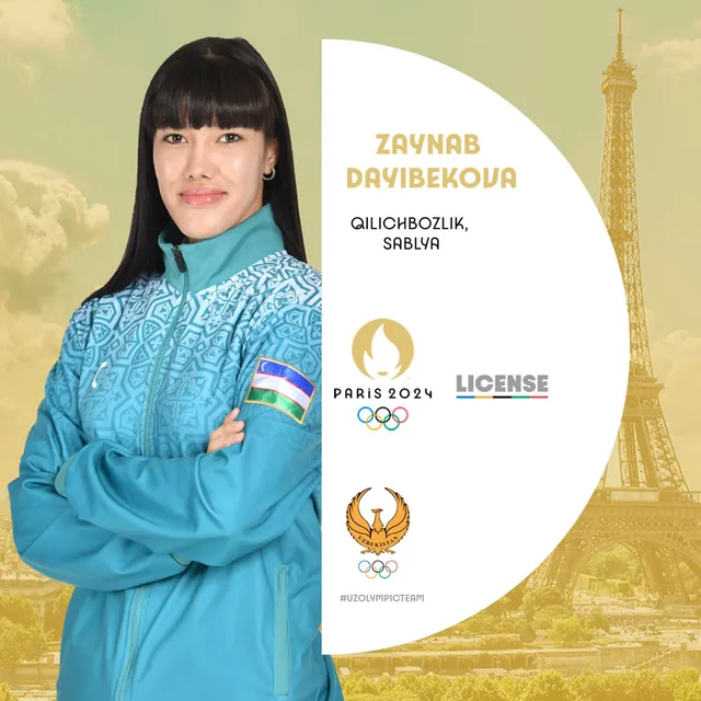 
											
											Zaynab Dayibekova Parij-2024 yozgi Olimpiya o‘yinlari litsenziyasini qo‘lga kiritdi
											
											