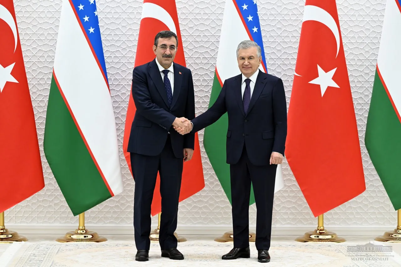 
											
											Shavkat Mirziyoyev Turkiya vitse-prezidenti Javdat Yilmaz boshchiligidagi delegatsiyani qabul qildi
											
											