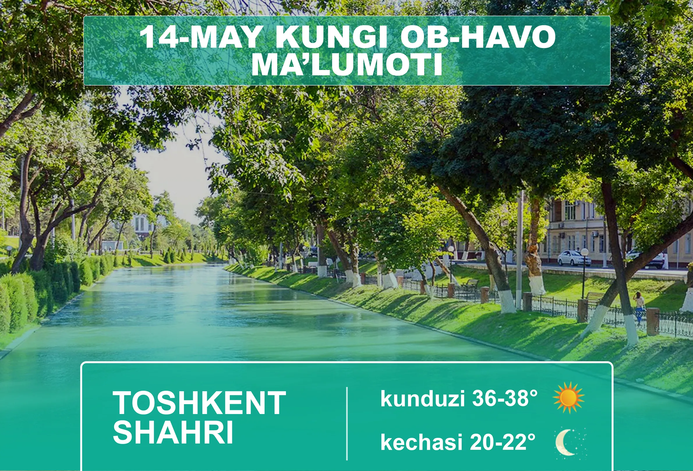 
											
											14-may kuni qanday ob-havo kuzatiladi?
											
											