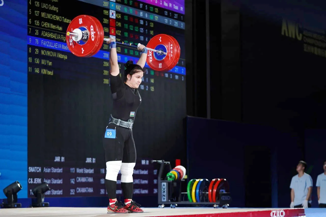 
											
											O‘zbekistonlik og‘ir atletikachilar Osiyo chempionatida uchta medalni qo‘lga kiritdi
											
											