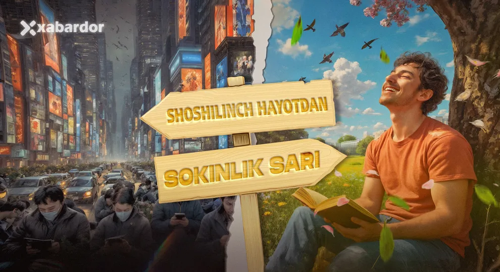 
											
											Shoshilinch hayotdan sokinlik sari: “Slow living” nima va nega hozir buning ayni payti?
											
											