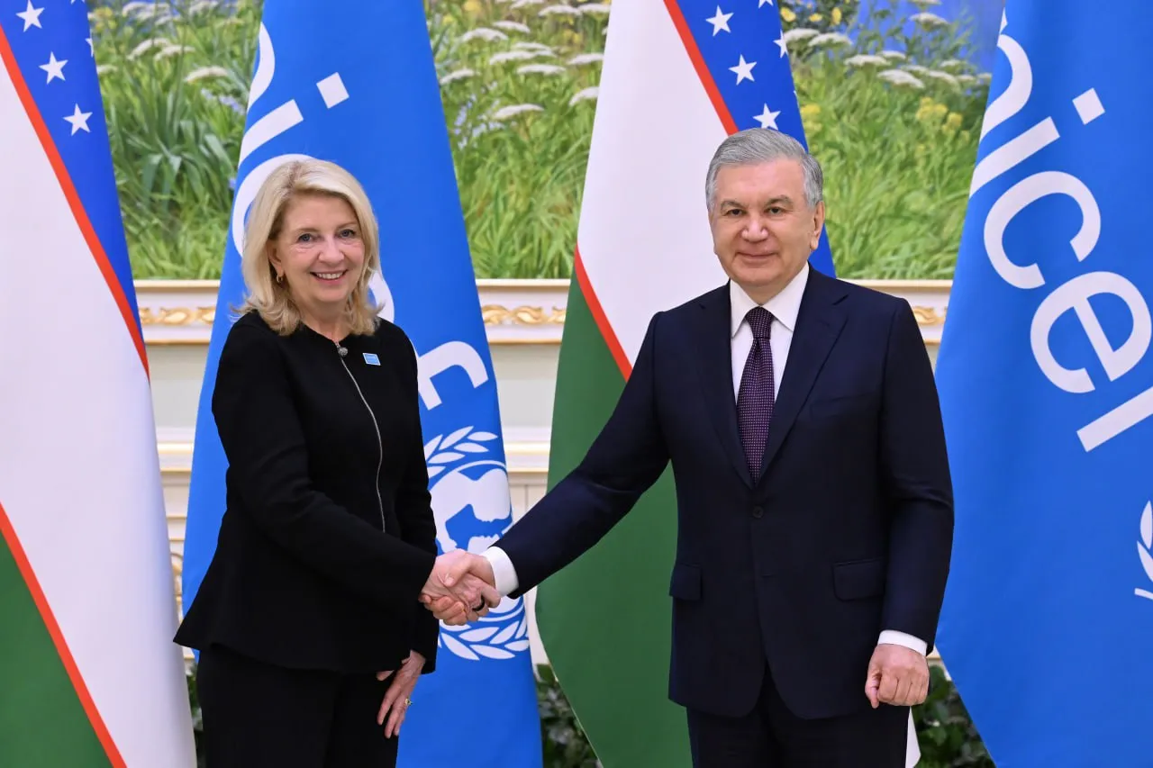 
											
											Shavkat Mirziyoyev UNICEF ijrochi direktori bilan uchrashdi
											
											
