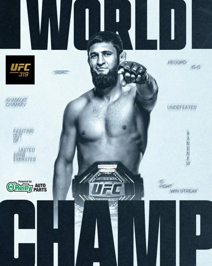 
											
											UFC. Ҳамзат Чимаев ўрта вазн чемпионига айланди
											
											