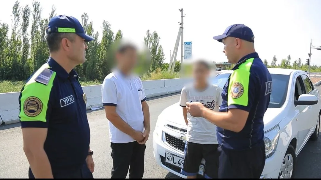 
											
											Фарғонадаги рейд тадбирлари давомида 13 ёшли бола автомобиль бошқариб кетаётганлиги аниқланди
											
											