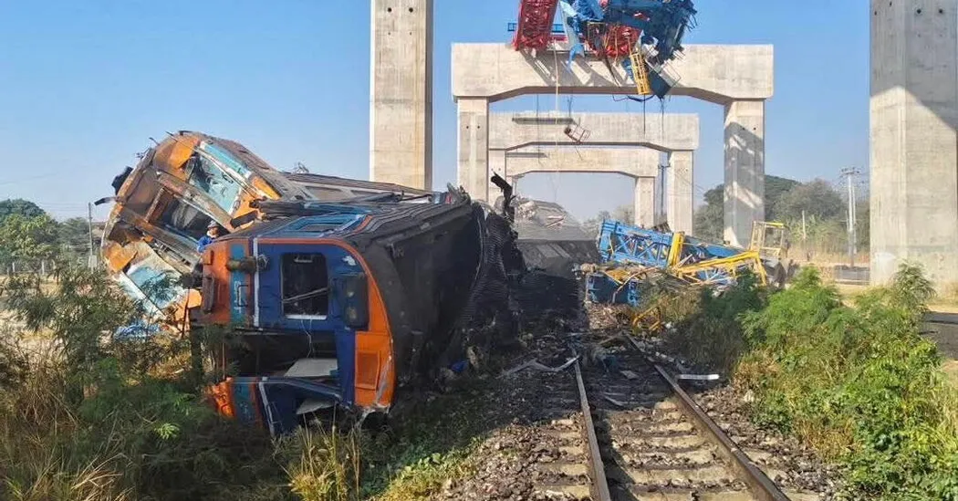 
														
														Tailandda kran poyezd ustiga qulab tushishi oqibatida 22 kishi halok bo‘ldi
														
														