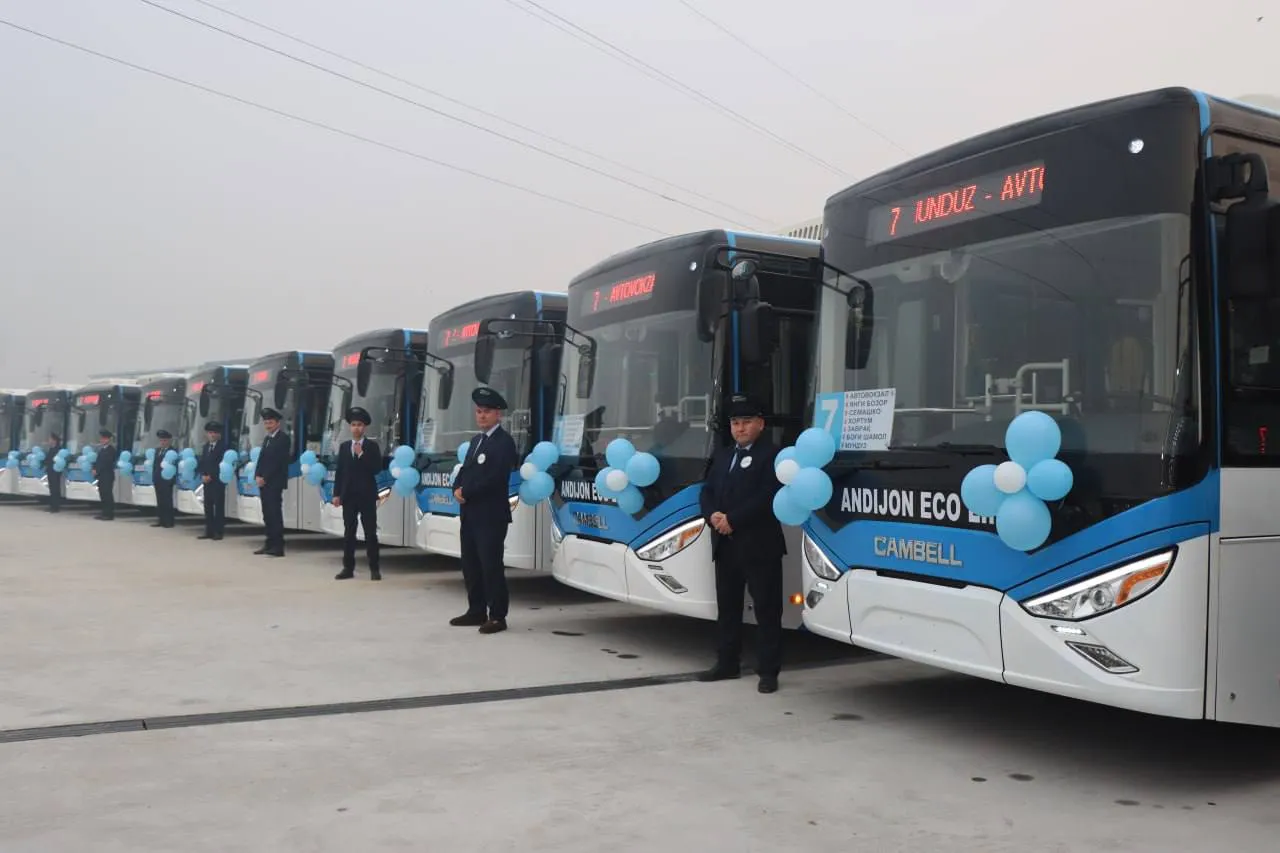 Andijonga 40 ta elektrobus olib kelindi