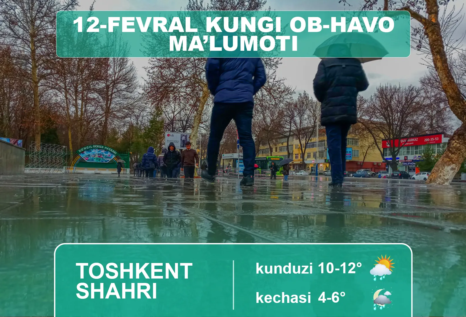 12-fevral o‘zbekistonliklarni qanday ob-havo kutmoqda?