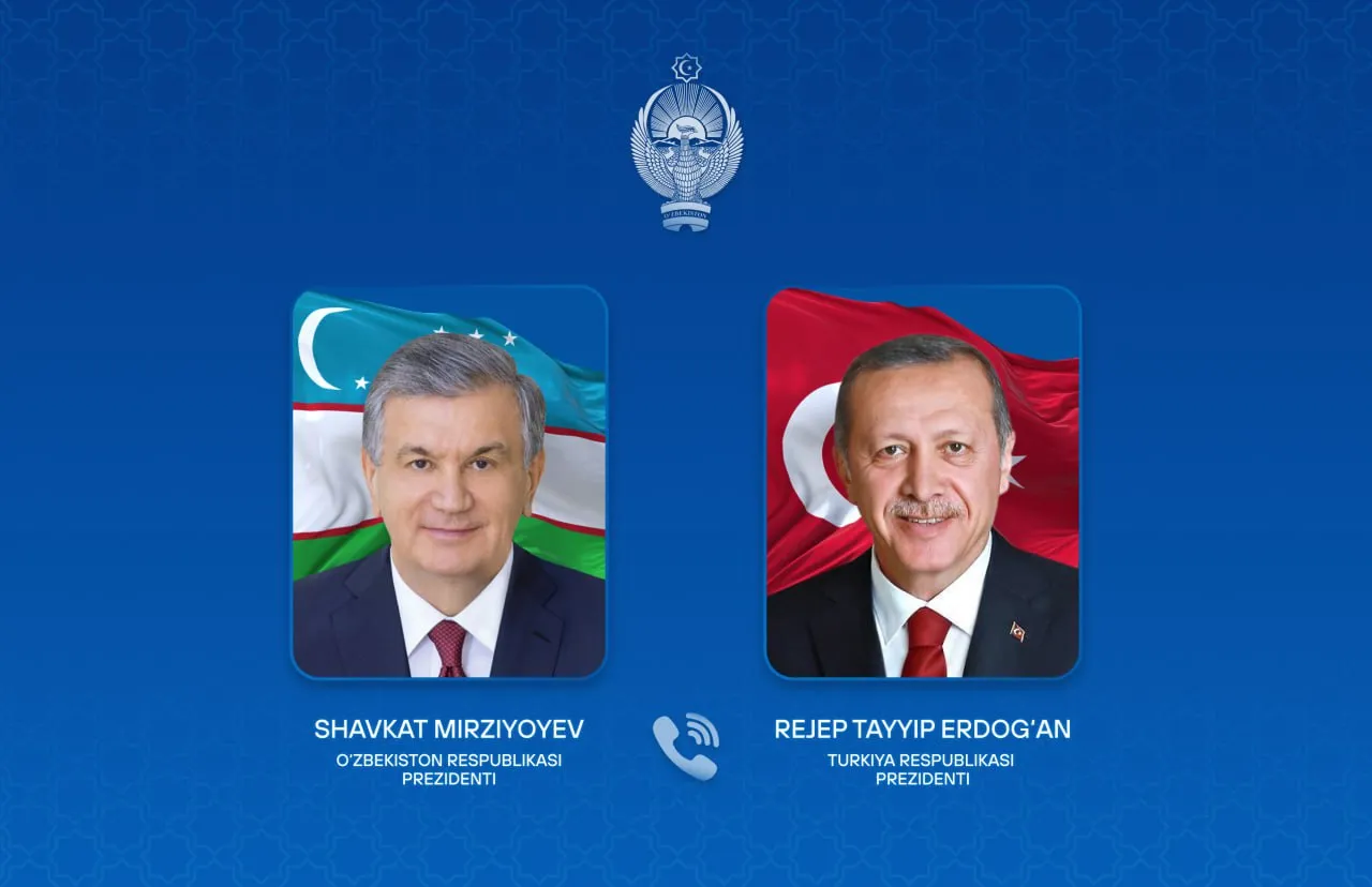 
														
														Shavkat Mirziyoyev Turkiya Prezidenti bilan telefon orqali muloqot qildi
														
														