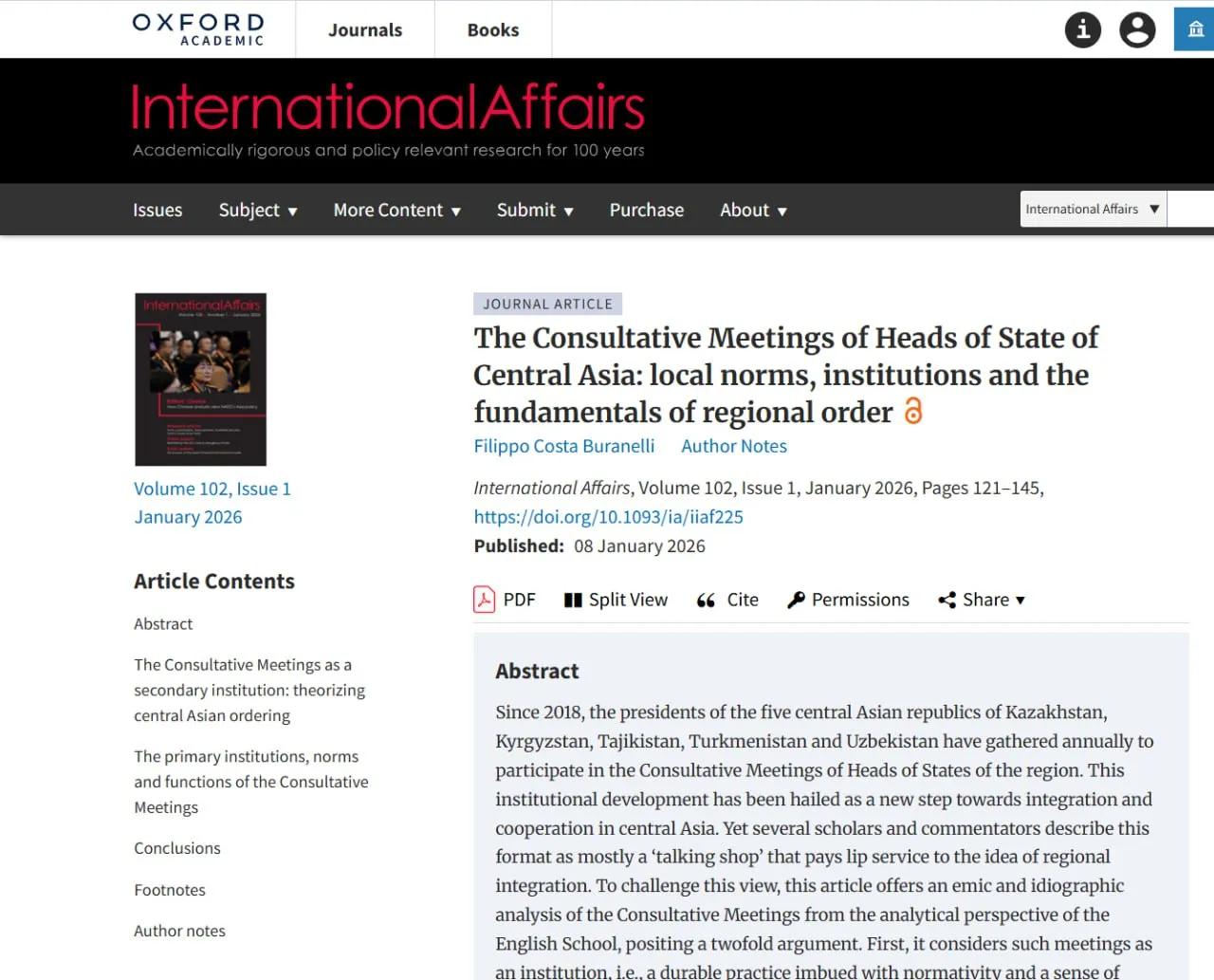 Ekspert F.Buranellining yangi tahliliy maqolasi: Mintaqamizning “madaniy kodi” katta siyosatda qanday ish beradi?