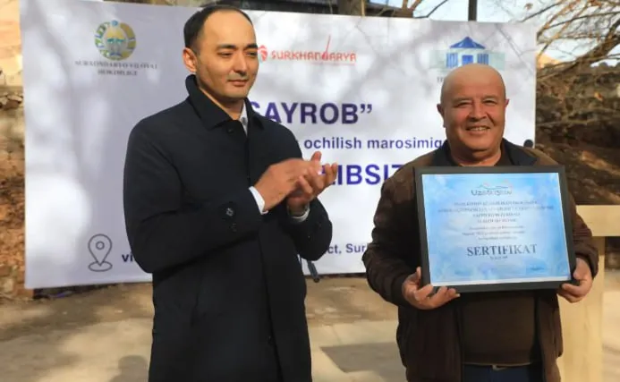 Boysunda yangi turizm qishlog‘i barpo etildi