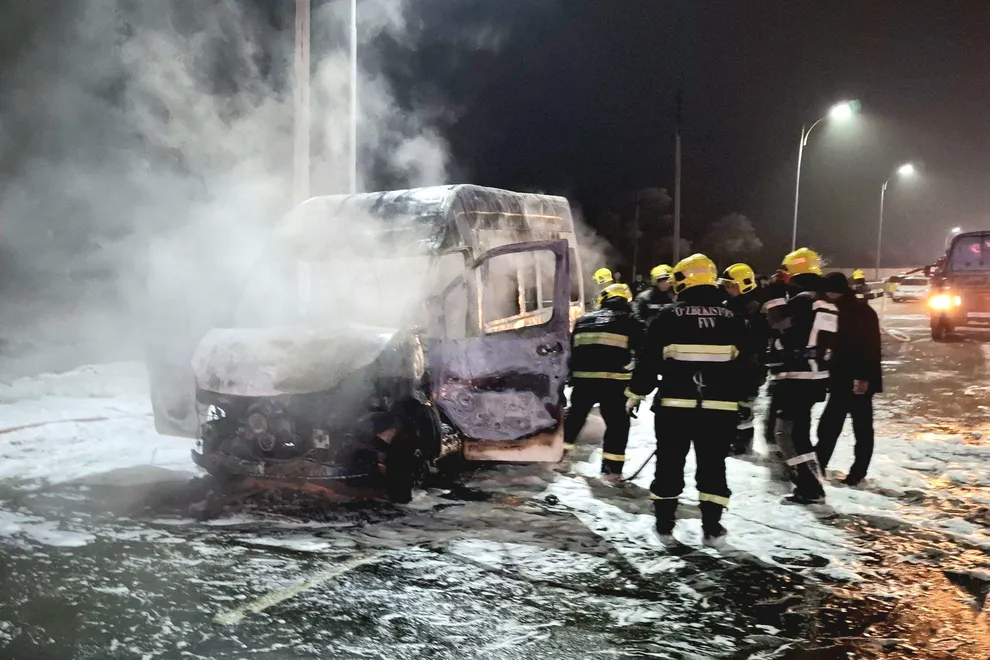 Qoraqalpog‘istonda “Gazel” yonib ketdi